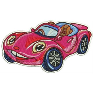 Pink Porsche embroidery design - Embroidery Design