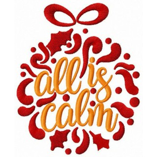 All is calm embroidery design - Embroidery Design