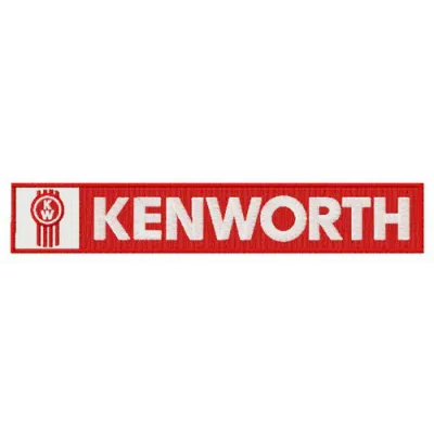 Kenworth logo embroidery design showcasing intricate stitching patterns for automotive enthusiasts.