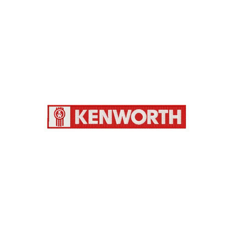 Kenworth logo embroidery design showcasing intricate stitching patterns for automotive enthusiasts.