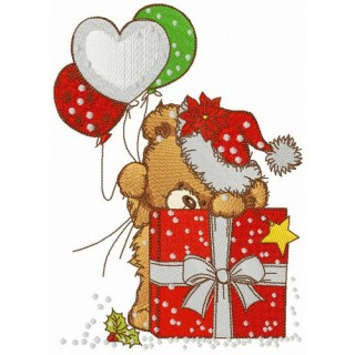 The biggest present ever embroidery design - Embroidery Design