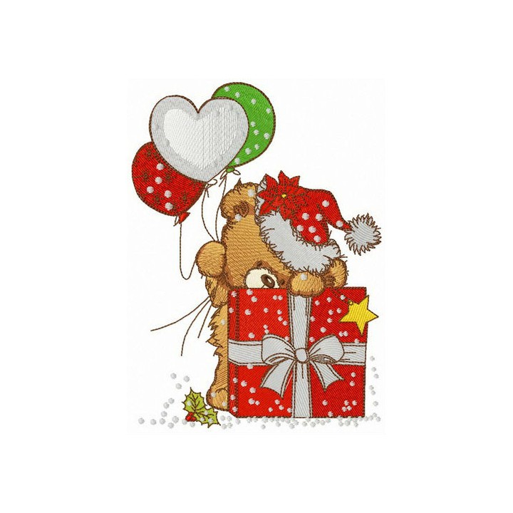 The biggest present ever embroidery design - Embroidery Design