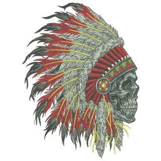 Dead warrior embroidery design - Embroidery Design