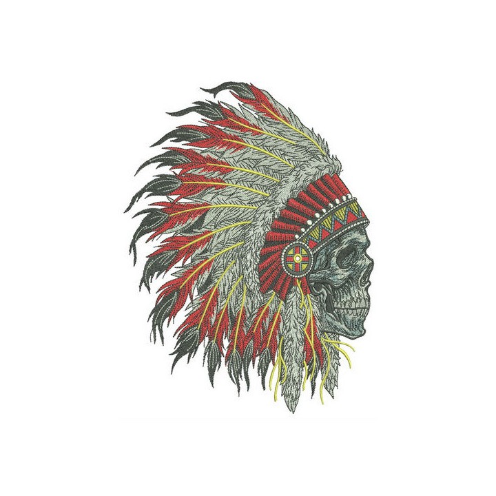 Dead warrior embroidery design - Embroidery Design