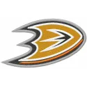 Embroidery design featuring the Anaheim Ducks logo from 2014, ideal for sports-themed projects.
