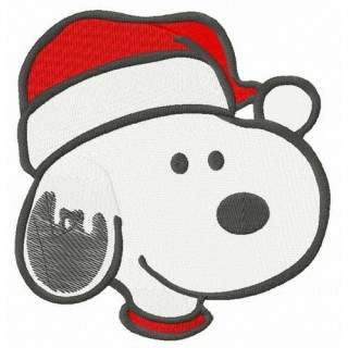 Merry Christmas Snoopy embroidery design - Embroidery Design