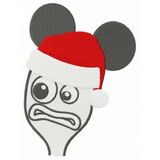 X-mas Forky embroidery design - Embroidery Design