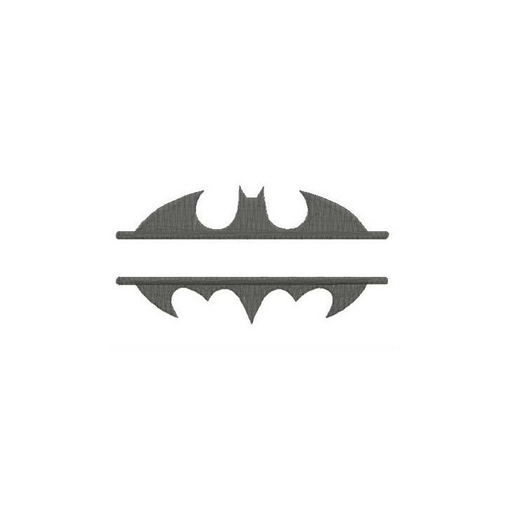 Batman logo monogram embroidery design - Embroidery Design