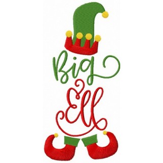 Big elf embroidery design - Embroidery Design