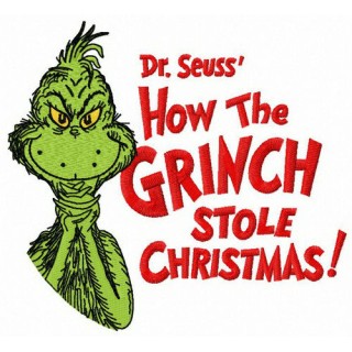 How the Grinch stole Christmas embroidery design - Embroidery Design