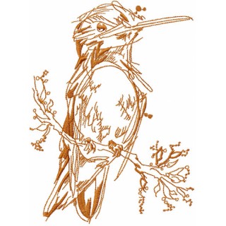 Robin sketch embroidery design - Embroidery Design