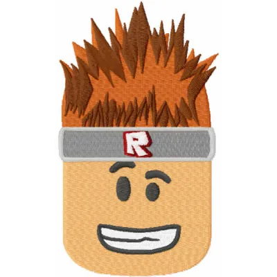 Roblox boy embroidery design featuring a playful character, perfect for stitching on t-shirts and hoodies.