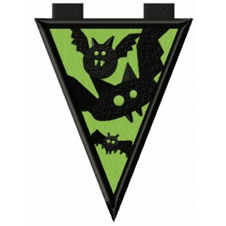 Caution! bats embroidery design - Embroidery Design