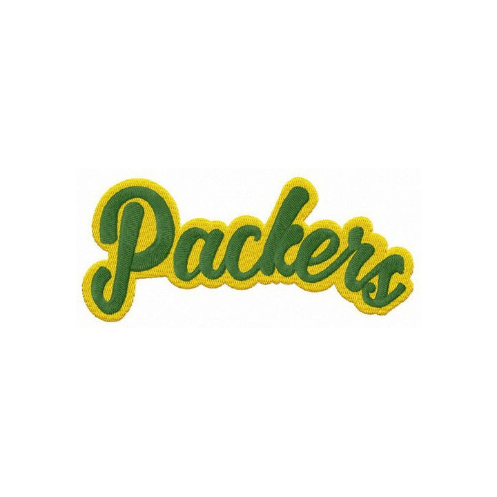 Packers wordmark logo embroidery design - Embroidery Design