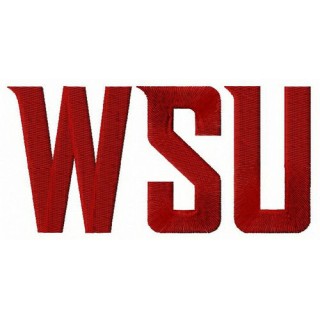 Washington State Cougars wordmark logo embroidery design - Embroidery Design