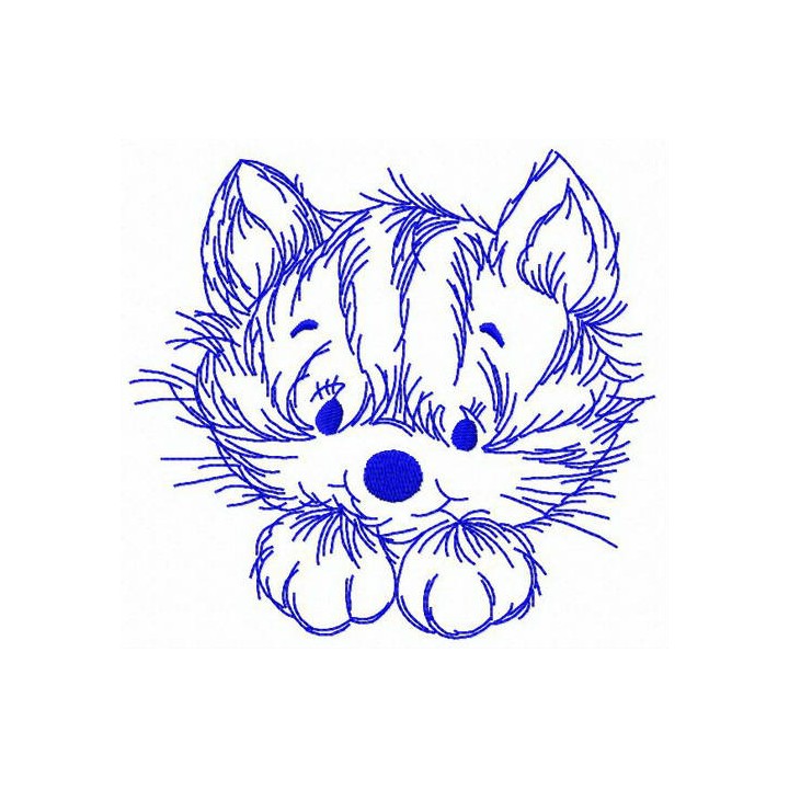 Home cat embroidery design - Embroidery Design