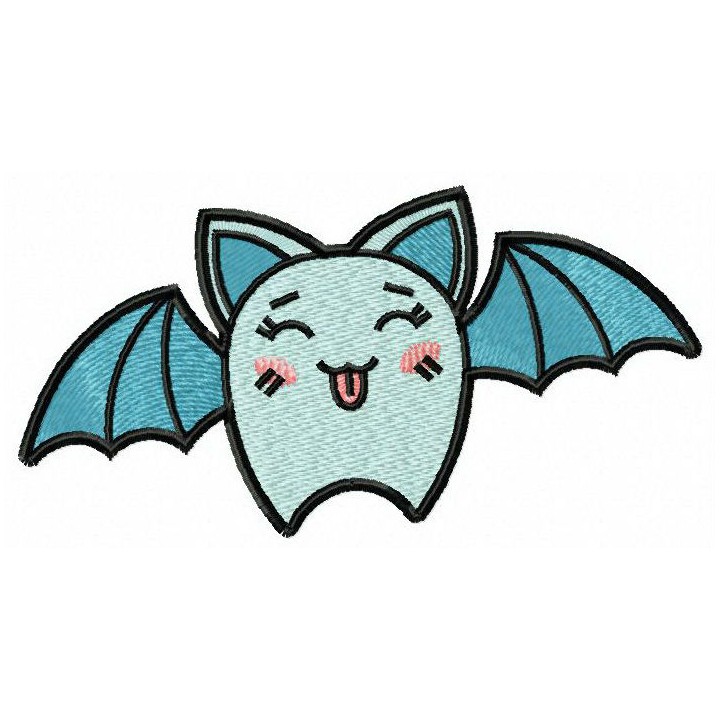 Prankster bat embroidery design - Embroidery Design
