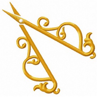 Nail scissors embroidery design - Embroidery Design