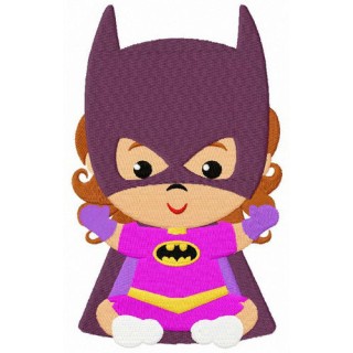 Baby Batwoman embroidery design - Embroidery Design