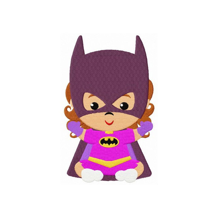 Baby Batwoman embroidery design - Embroidery Design