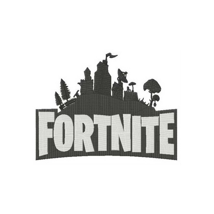 Fortnite city embroidery design - Embroidery Design