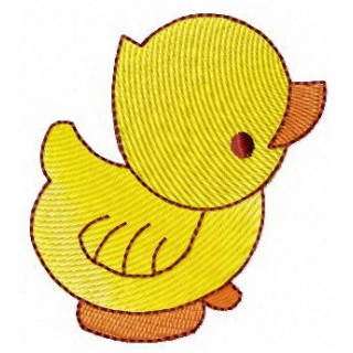 Yellow rubber duck embroidery design - Embroidery Design