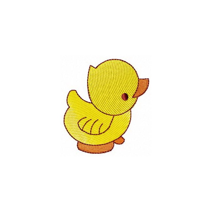 Yellow rubber duck embroidery design - Embroidery Design