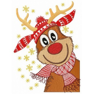 Stylish deer embroidery design - Embroidery Design