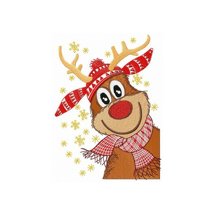 Stylish deer embroidery design - Embroidery Design