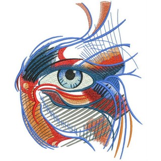 Mystical eye embroidery design - Embroidery Design