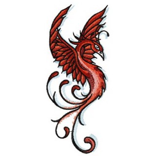 Proud firebird embroidery design - Embroidery Design