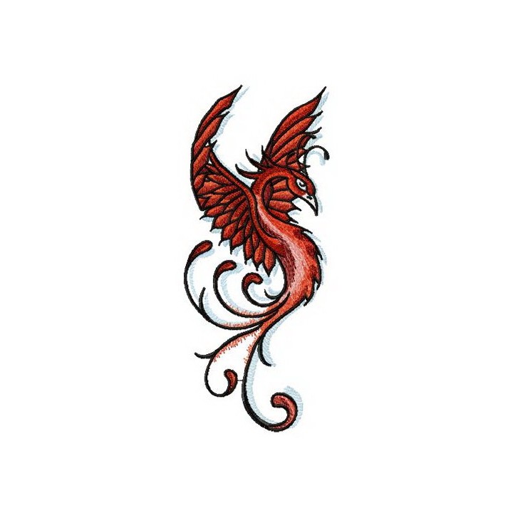 Proud firebird embroidery design - Embroidery Design