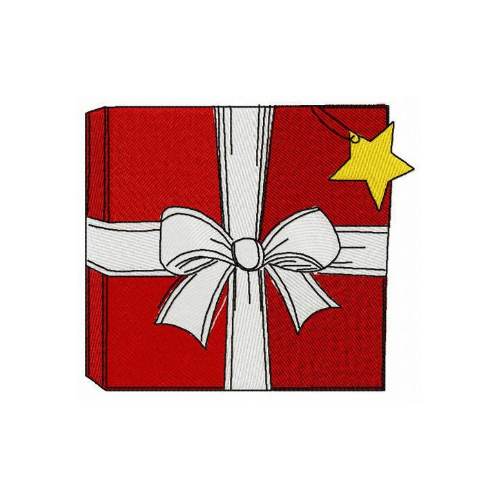Christmas gift embroidery design - Embroidery Design
