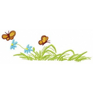 Meadow embroidery design - Embroidery Design