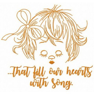 That fill our hearts with song embroidery design - Embroidery Design