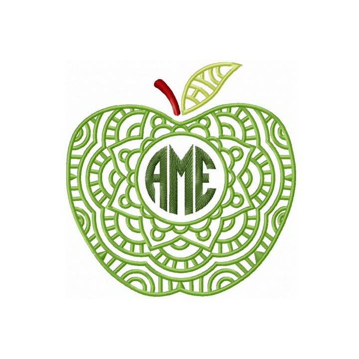 AME apple embroidery design - Embroidery Design