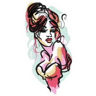 My girlfriend at prom embroidery design - Embroidery Design