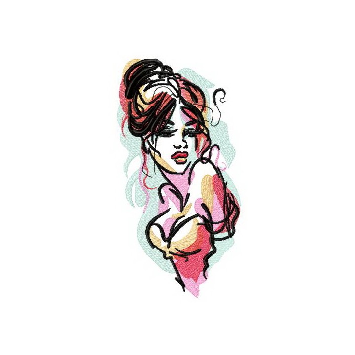 My girlfriend at prom embroidery design - Embroidery Design