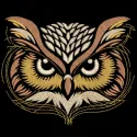 Woodland bird owl embroidery design showcasing a charming owl motif ideal for various fabric projects.