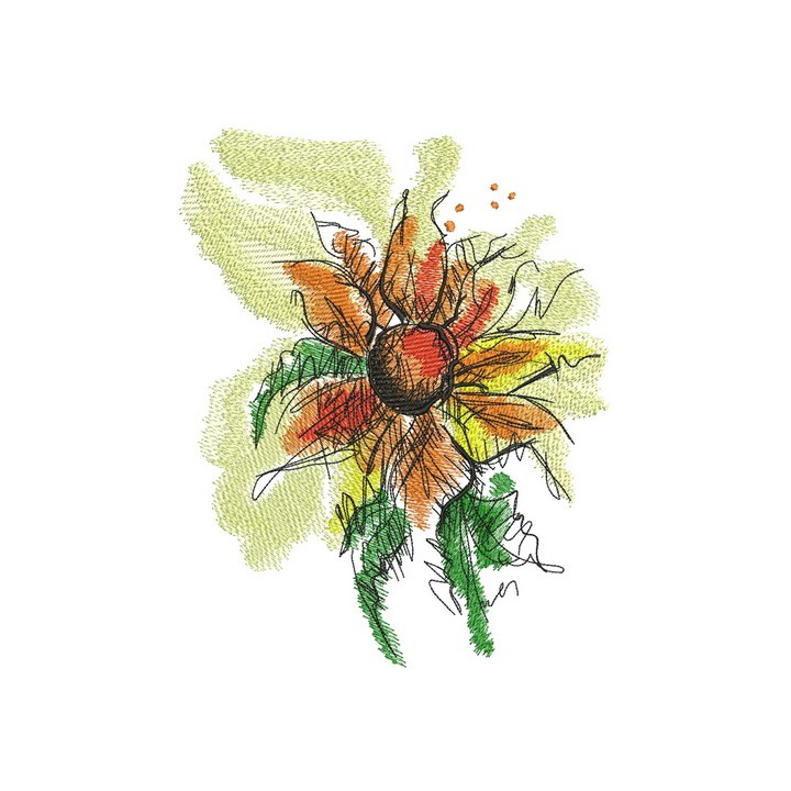 Summer flashback embroidery design - Embroidery Design