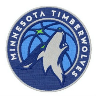 Minnesota Timberwolves logo embroidery design - Embroidery Design