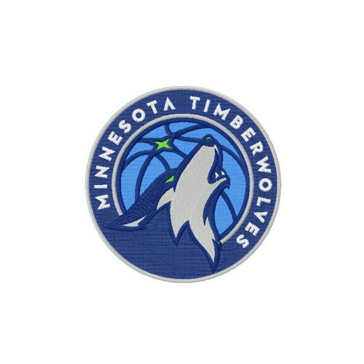 Minnesota Timberwolves logo embroidery design - Embroidery Design