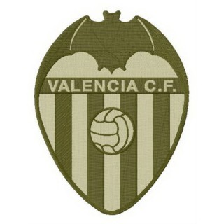 Valencia CF alternative logo embroidery design - Embroidery Design