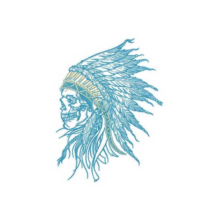 Leader of warriors embroidery design - Embroidery Design