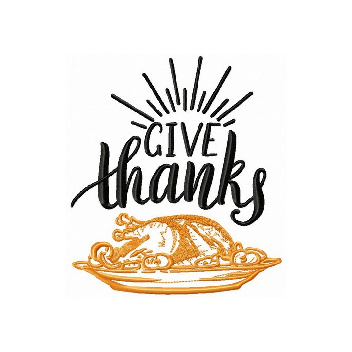 Pray before meal embroidery design - Embroidery Design