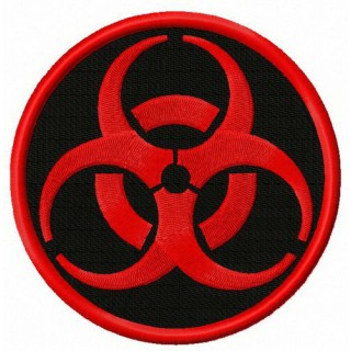 Zombie Outbreak Response Team alternative logo embroidery design - Embroidery Design