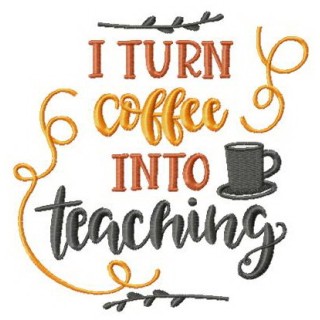 I turn coffee into teaching embroidery design - Embroidery Design