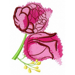 Aroma of roses embroidery design - Embroidery Design