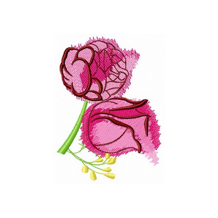 Aroma of roses embroidery design - Embroidery Design