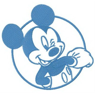 Resourceful Mickey embroidery design - Embroidery Design